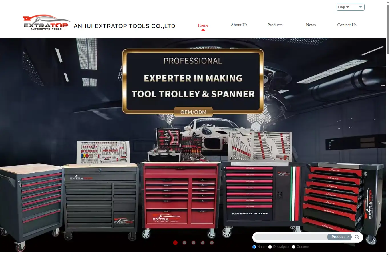 extratoptools.com homepage screenshot
