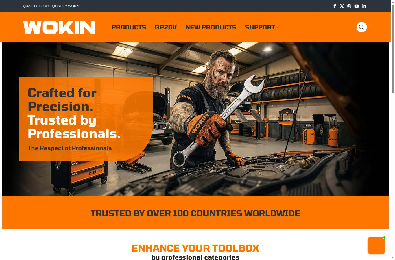 wokintools.com homepage screenshot