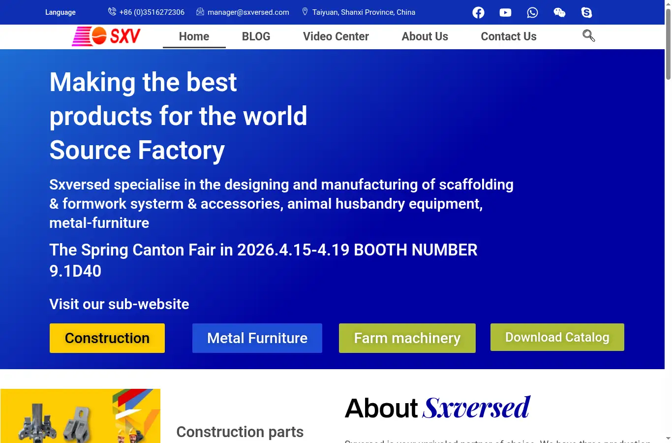 sxversed.com homepage screenshot