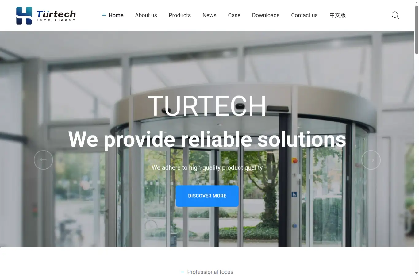 turtech.com homepage screenshot