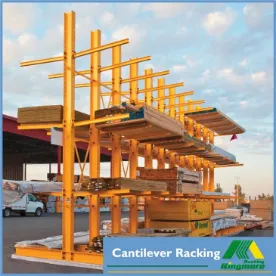 Medium Duty Timber and Construction Industry Storage Rack Roll Formed Steel Cantilever Arm Rack