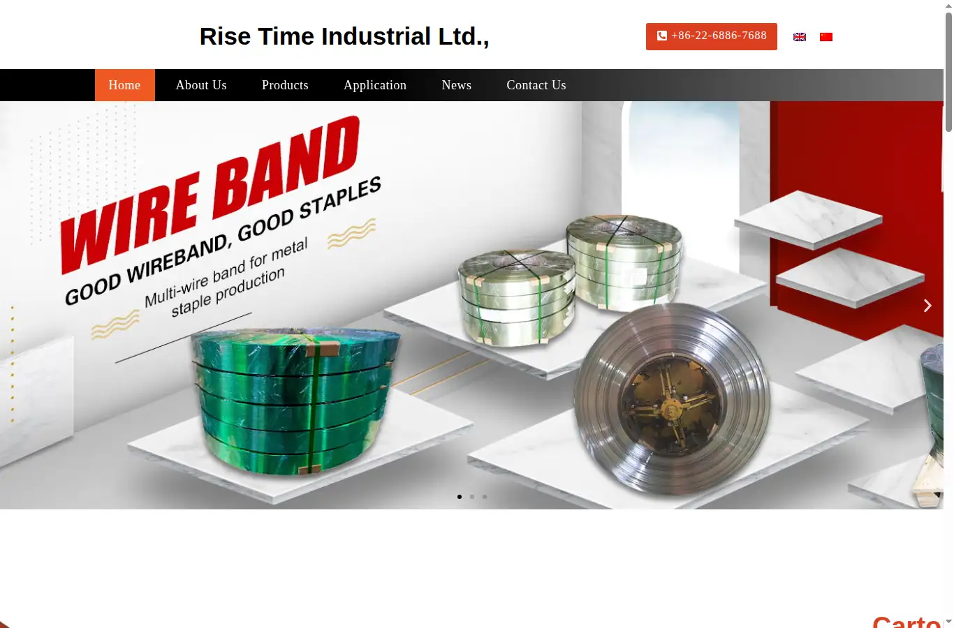 risetimeind.com homepage screenshot