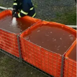 Hot Dip Galvanized Iron Wire Welded Mesh Square Hole Gabion Basket Welding for Mobile Flood Defence Retaining Wall Prote