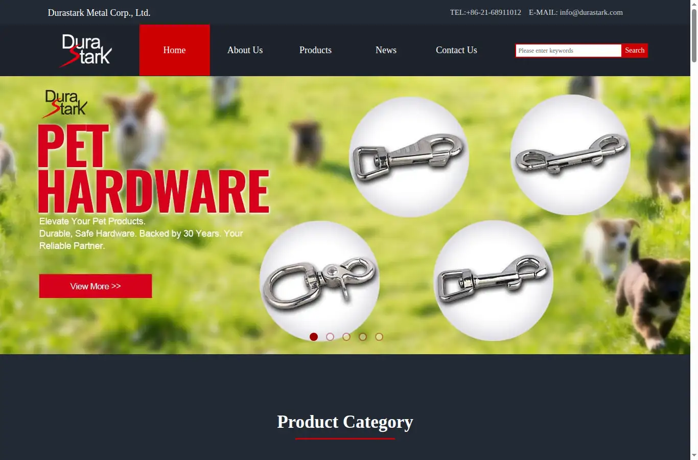 durastark.com homepage screenshot