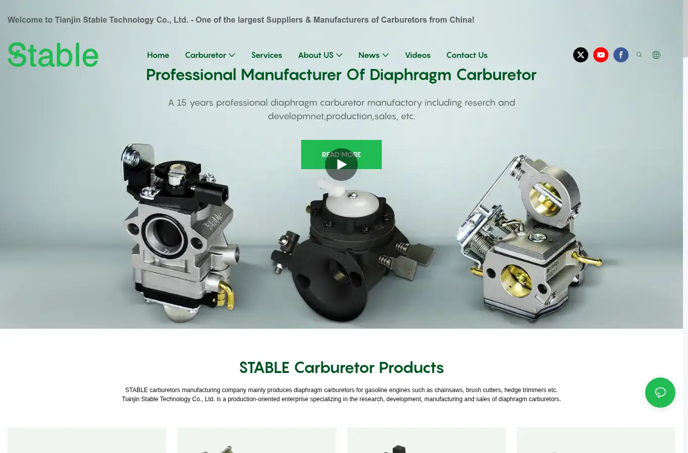stablecarb.com homepage screenshot