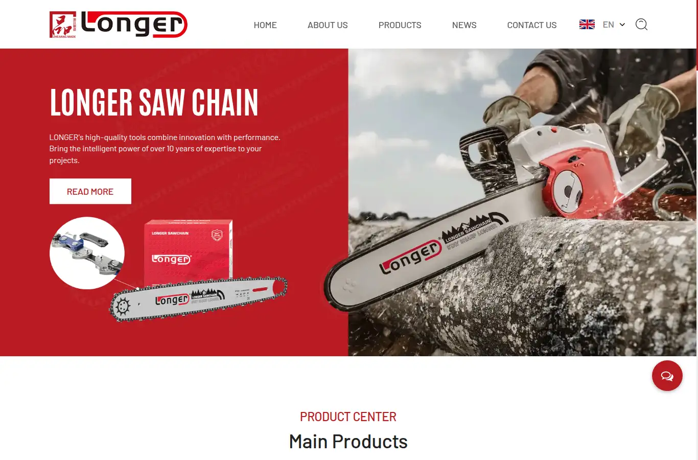 hzlongersawchain.com homepage screenshot