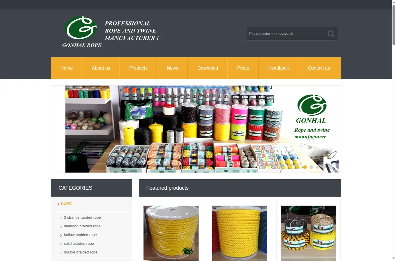 gonhal.com homepage screenshot