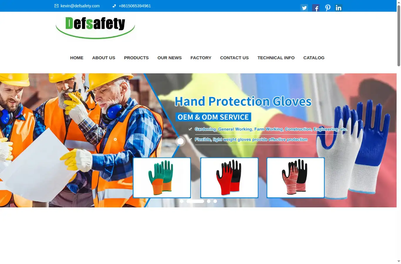defsafety.com homepage screenshot