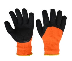 10G polyester latex coated gloves, half coated