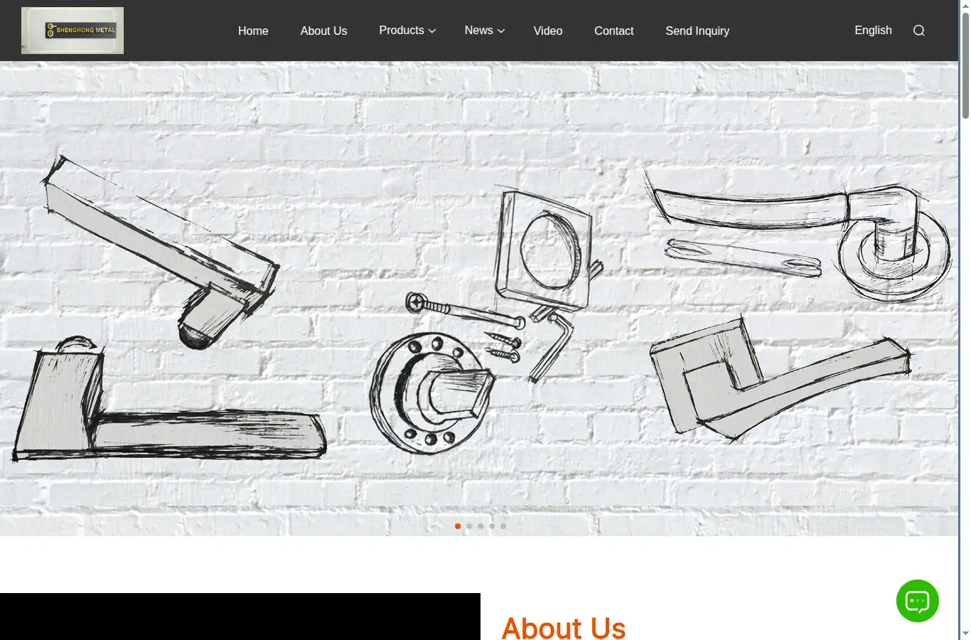 shenghonglock.com homepage screenshot