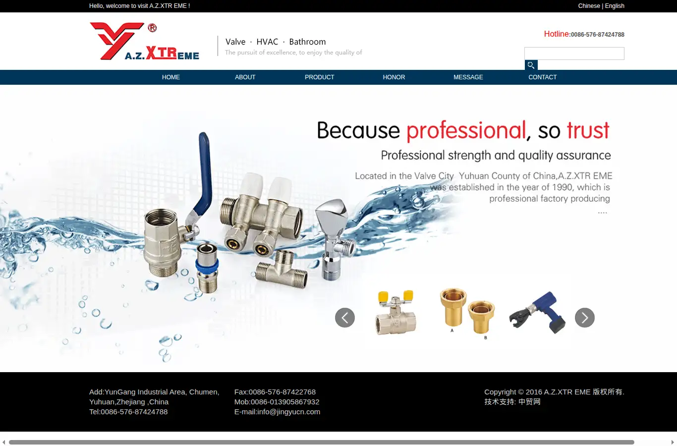 xtreme-valve.com homepage screenshot