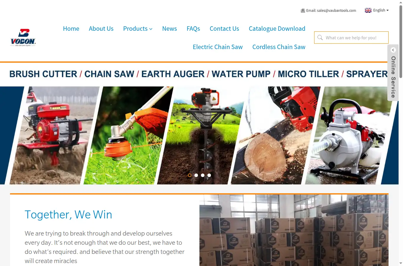 vobontools.com homepage screenshot