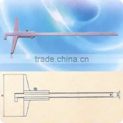 Double Hooks Stainless Vernier Depth Gauge