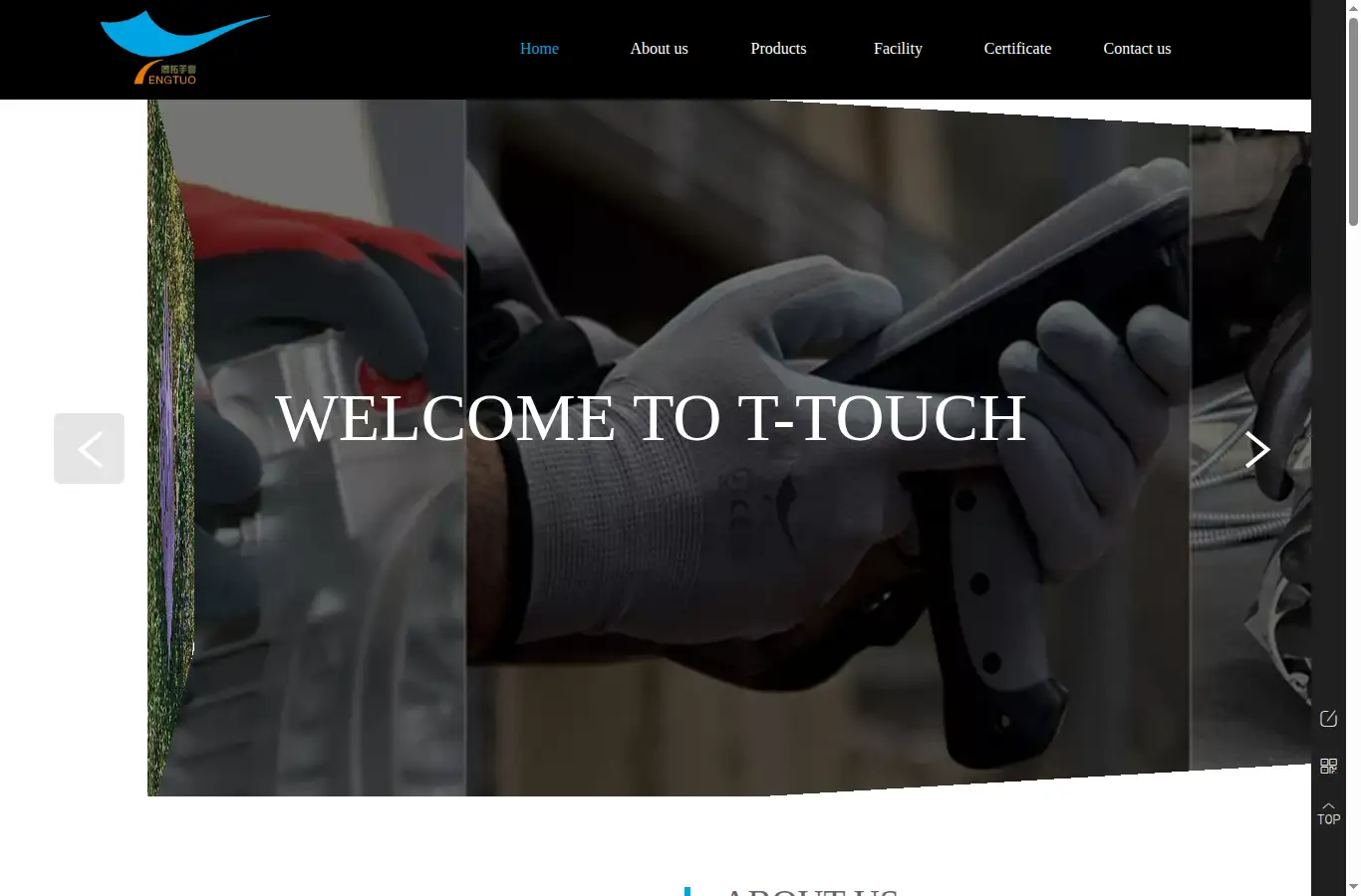 ttglove.com homepage screenshot