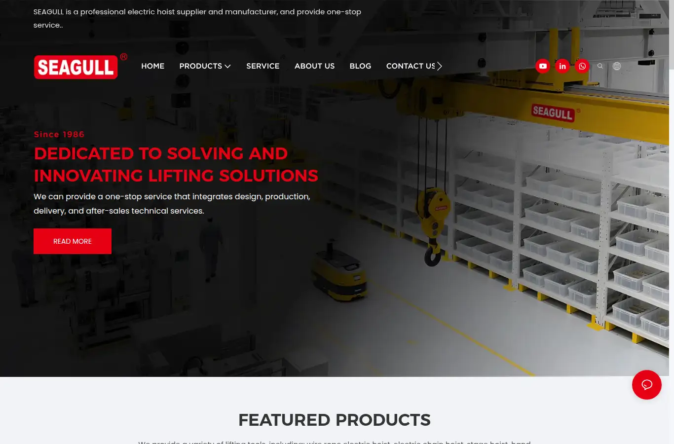 hohoist.com homepage screenshot
