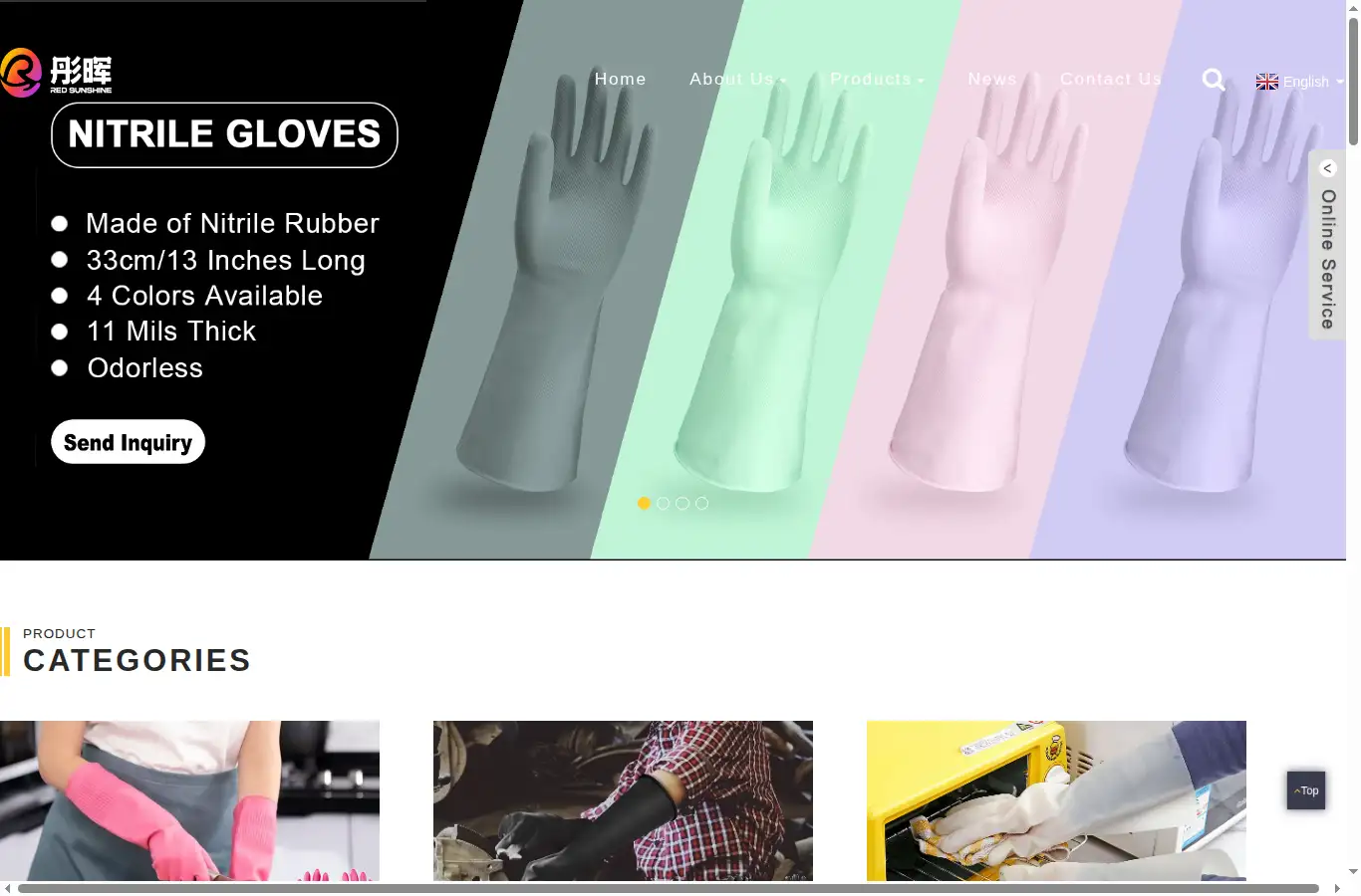 supplygloves.com homepage screenshot