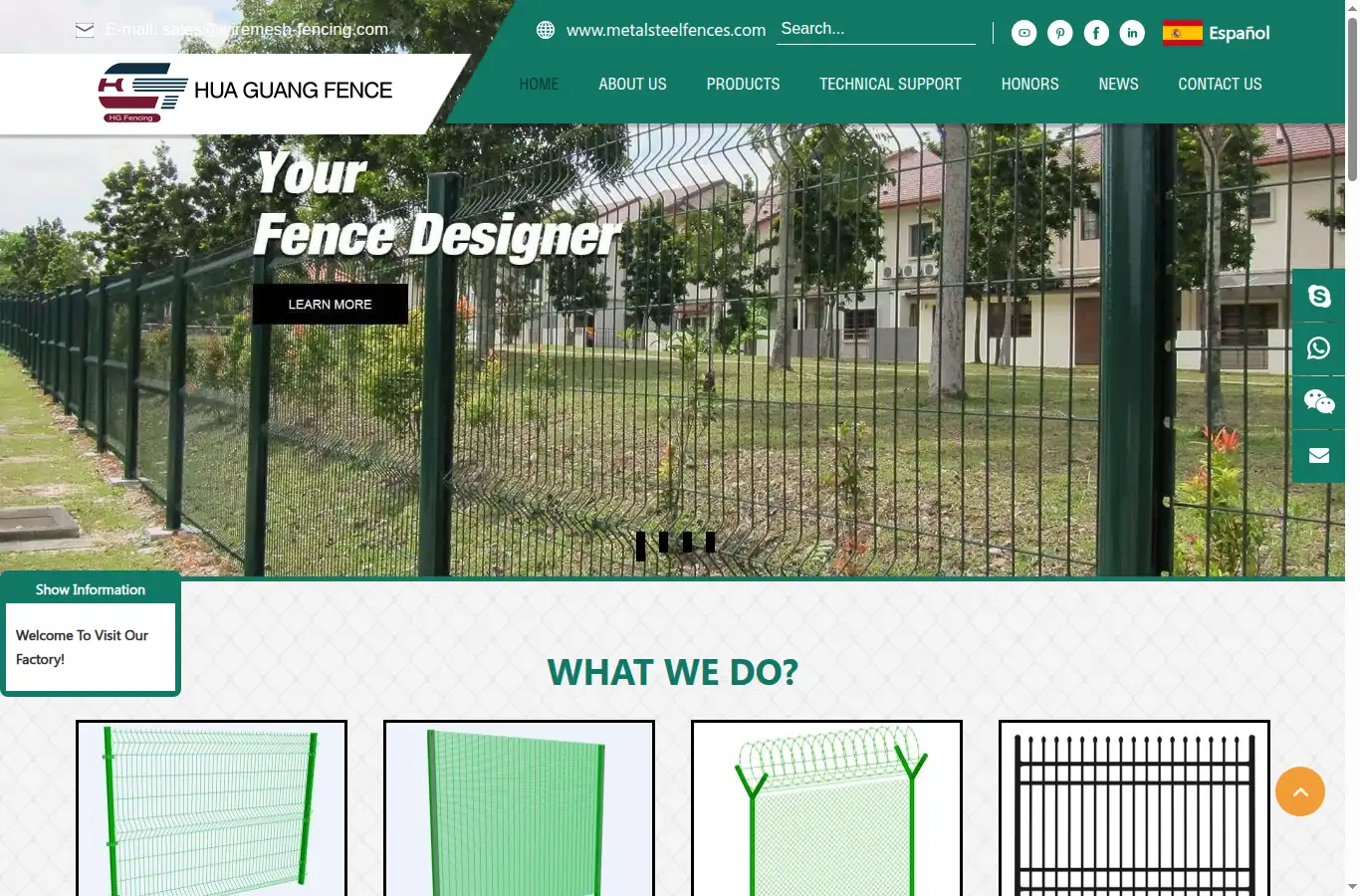 wiremesh-fencing.com homepage screenshot