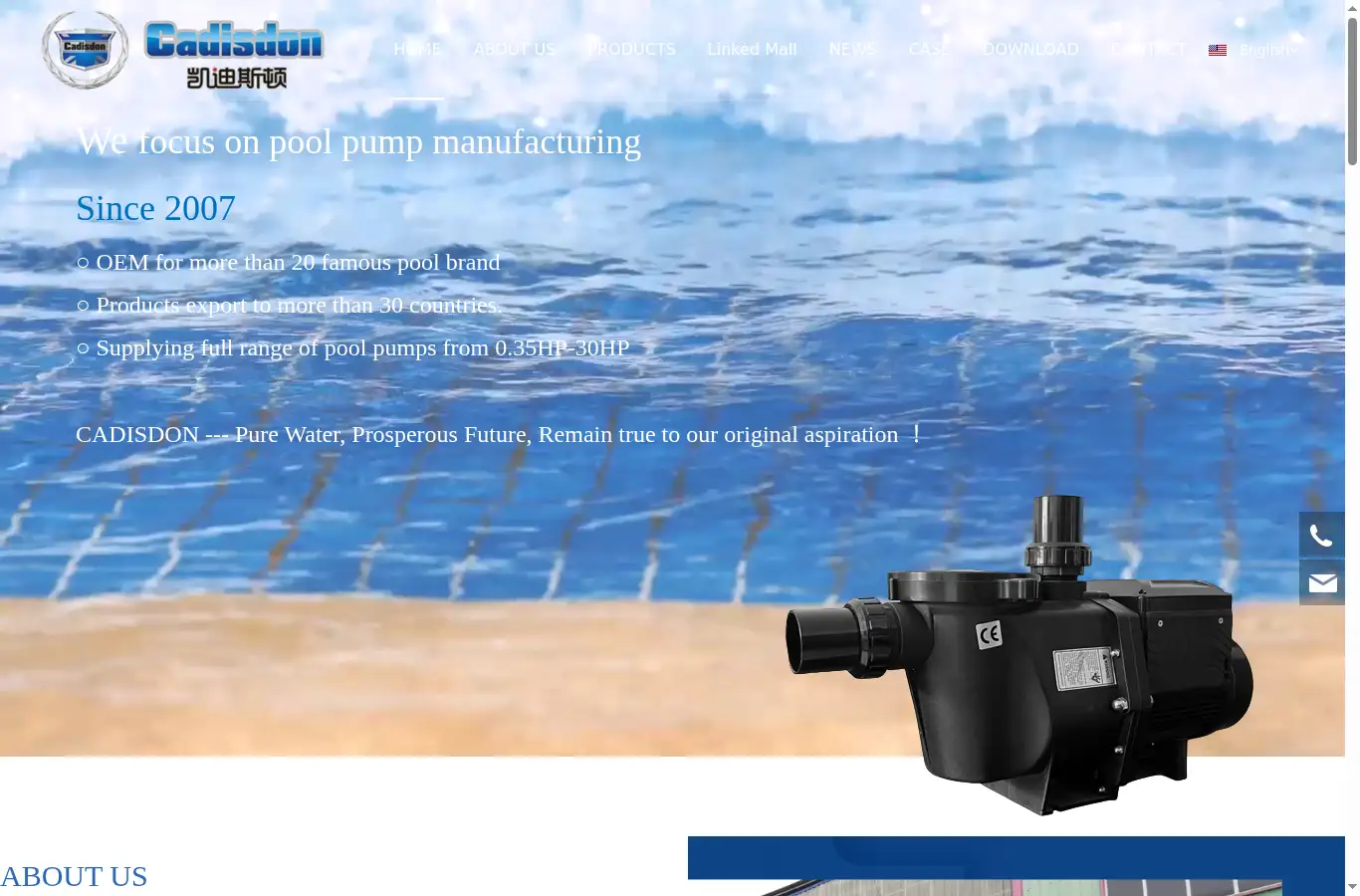 haolidepoolequip.com homepage screenshot