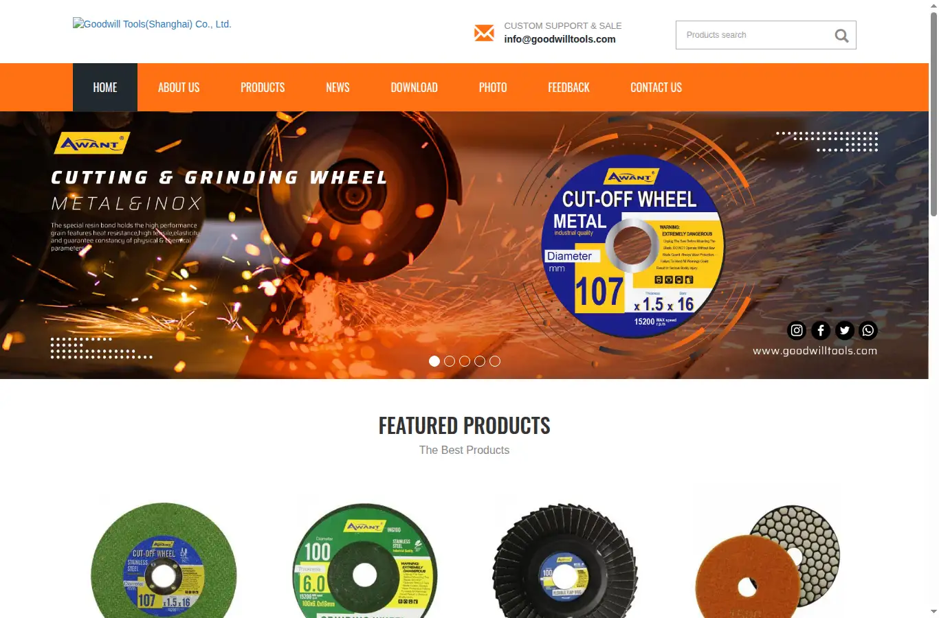 goodwilltools.com homepage screenshot