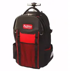 Factory Direct Mechanics Electrician Tools Bag Work Trolley Backpack Electrician Tool Set Bag with Wheels