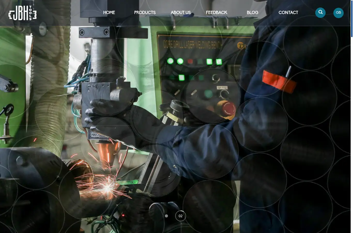 jbhtools.com homepage screenshot