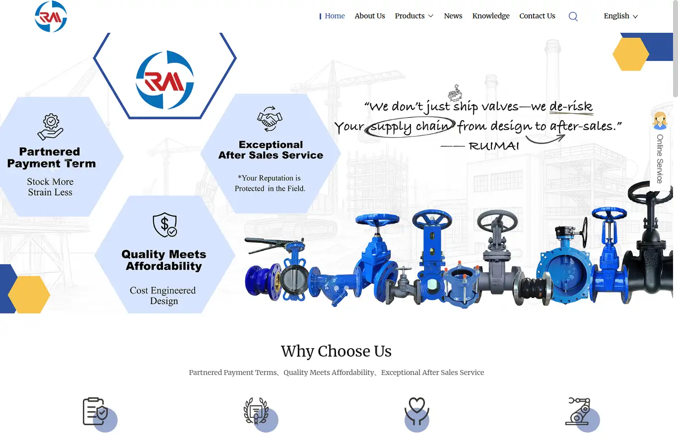 ruimaivalve.com homepage screenshot