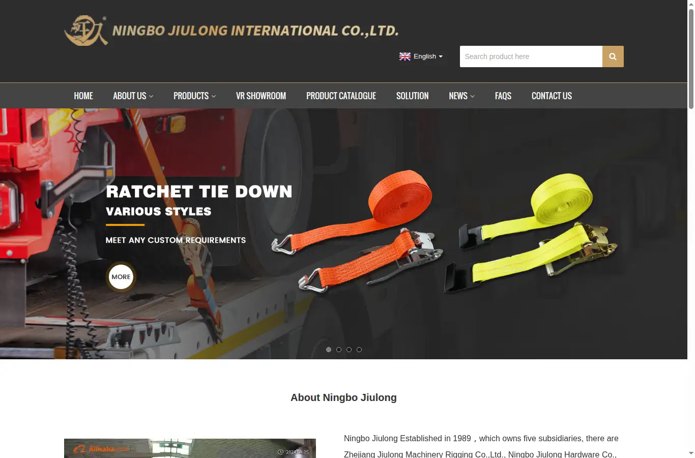 jltiedown.com homepage screenshot