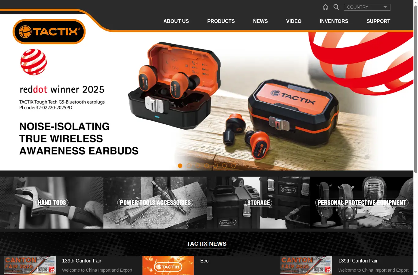 tactixtools.com homepage screenshot