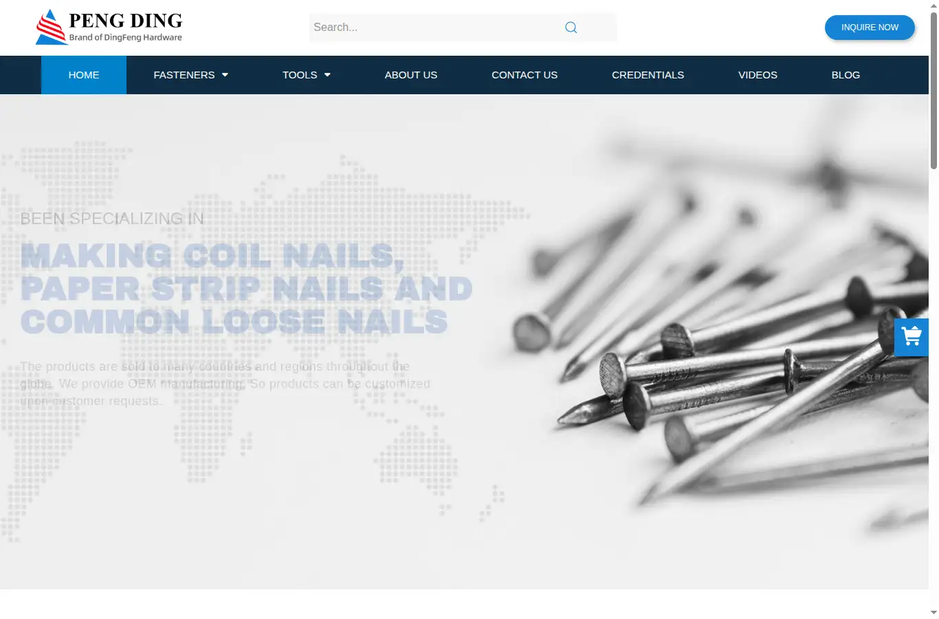 dfnails.co homepage screenshot