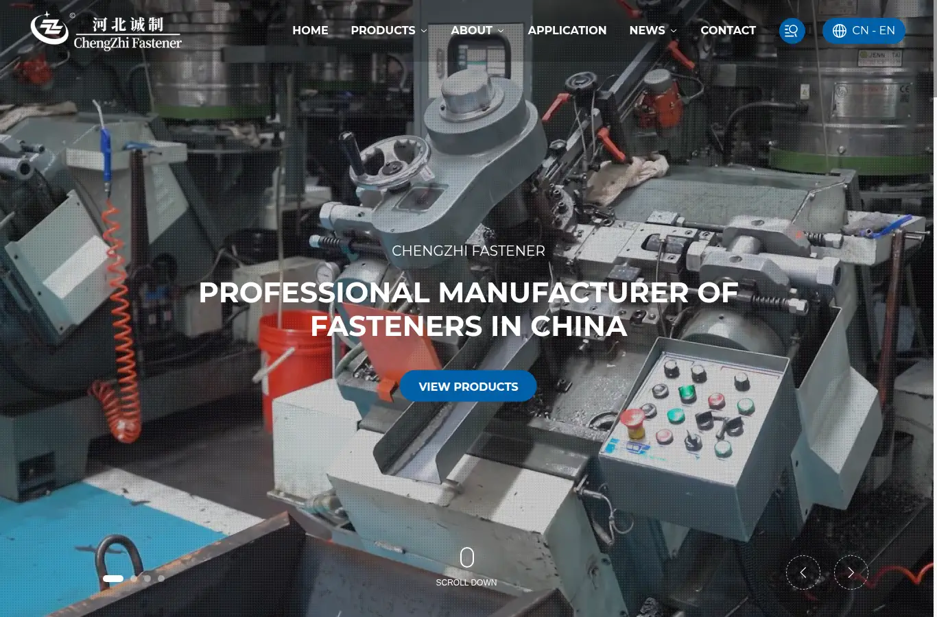 cz-fasteners.com homepage screenshot