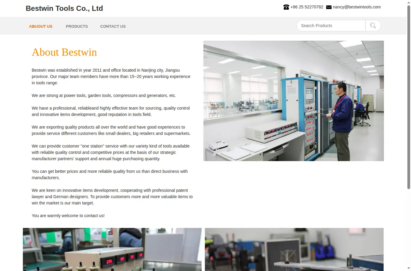 bestwintools.com homepage screenshot