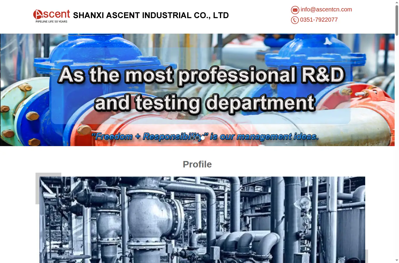 ascentcn.com homepage screenshot