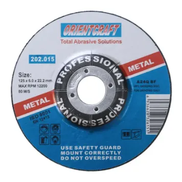 Type 27 Fibreglass Reinforced Depressed Center Grinding Wheels