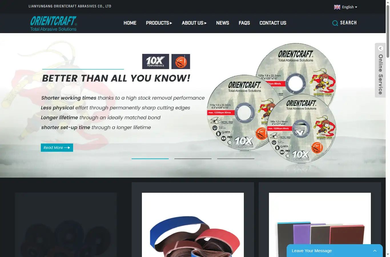 orientcraft-abra.com homepage screenshot