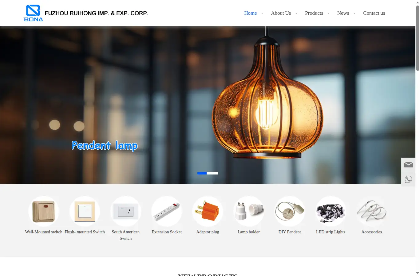 electrics-cn.com homepage screenshot