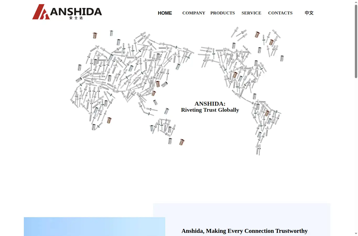 anshida.com homepage screenshot