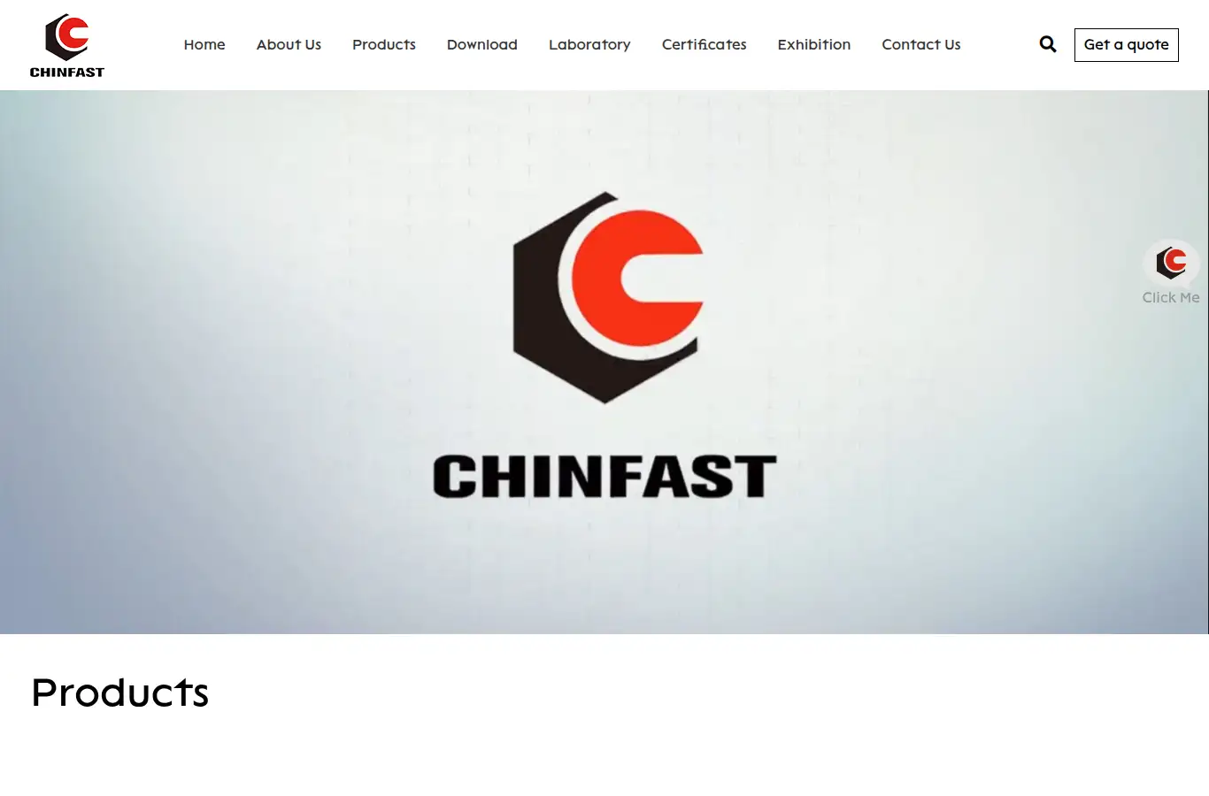 chinfast.com homepage screenshot