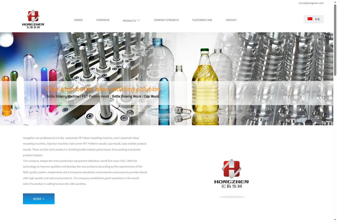 hongzhen.com homepage screenshot