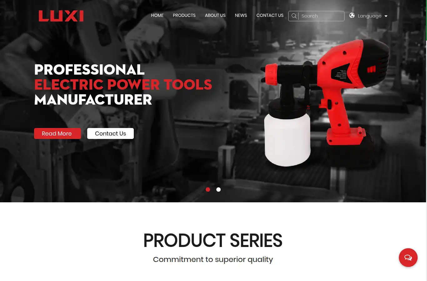 luxitools.com homepage screenshot