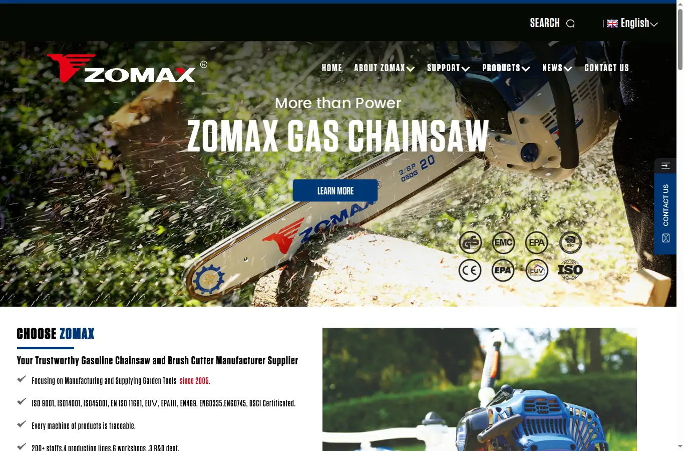 zomaxtool.com homepage screenshot