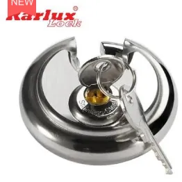 Rarlux 90mm Hot Sale Disc Padlock Heavy Duty Waterproof Anti-theft Stainless Steel Round Disc Door Padlocks