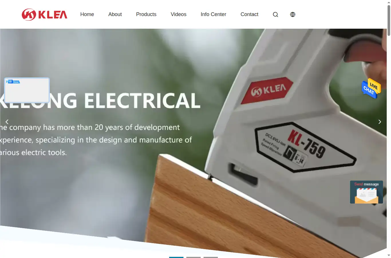 kelong-co.com homepage screenshot