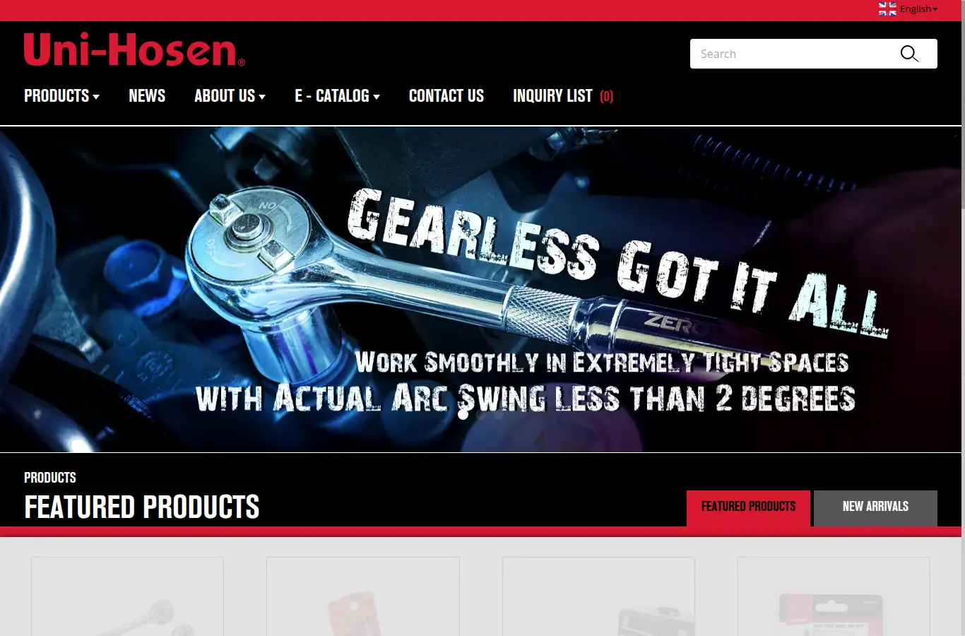 unihosen.com homepage screenshot