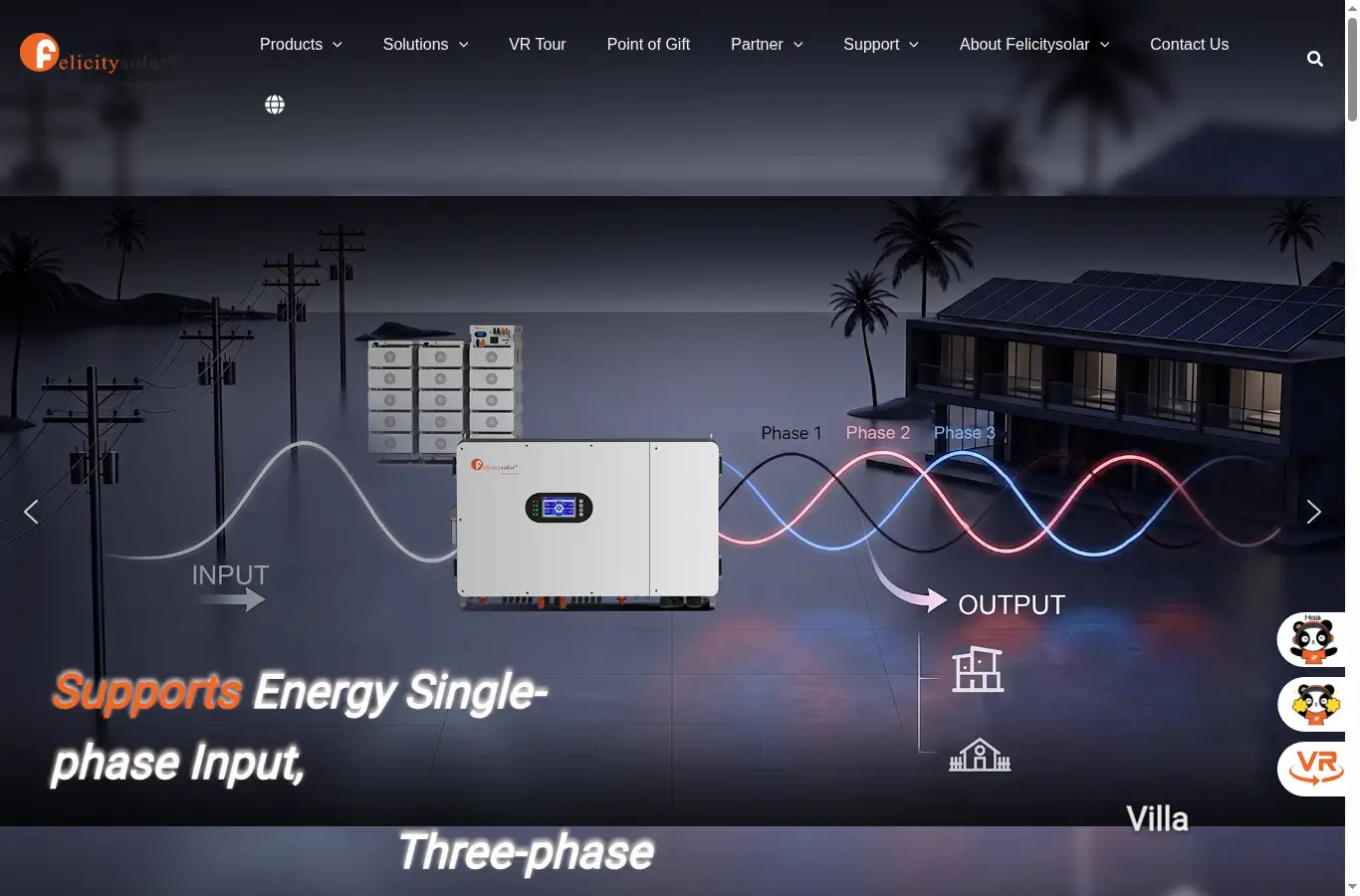 felicitysolar.com homepage screenshot