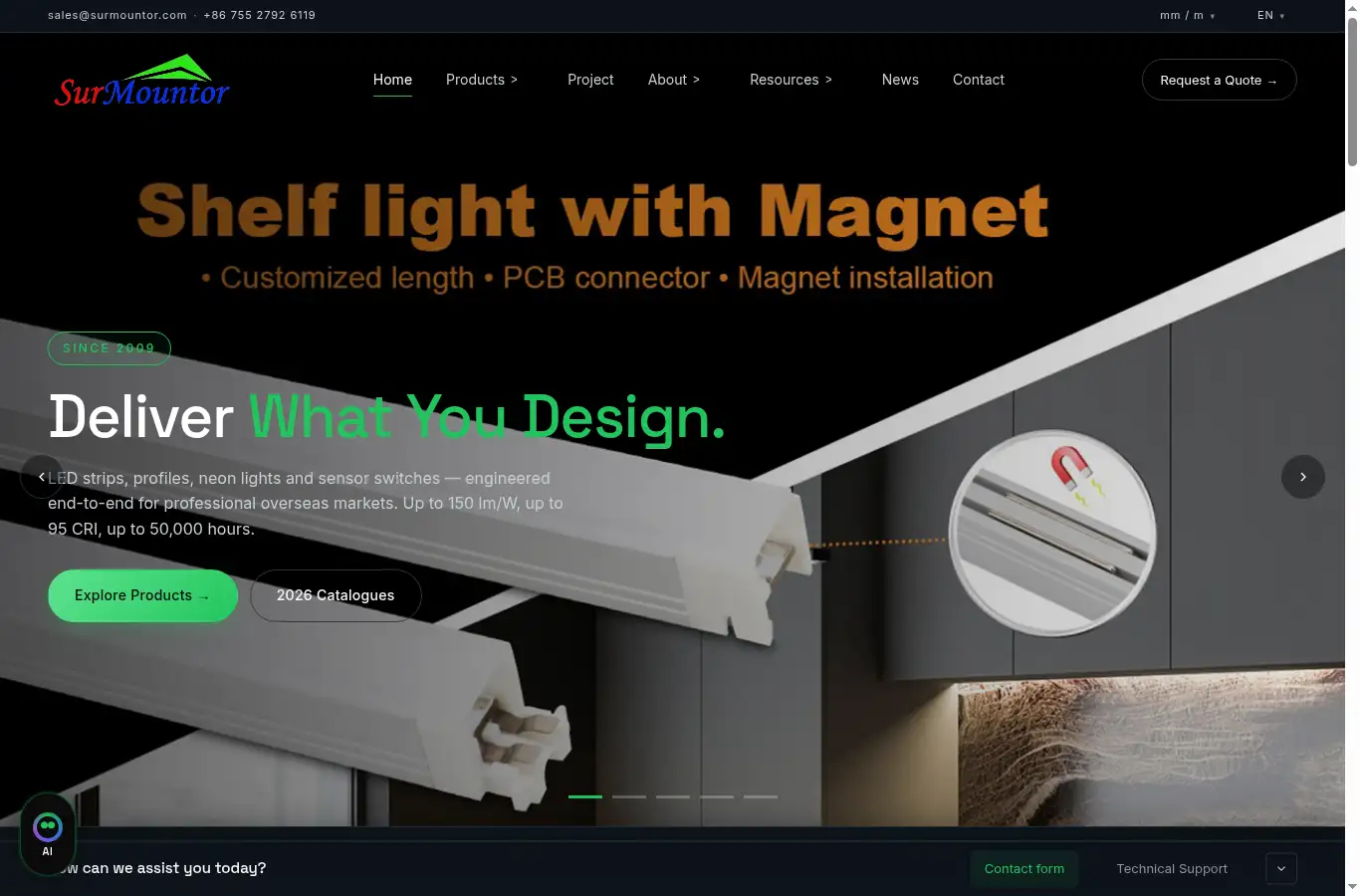 surmountor.com homepage screenshot