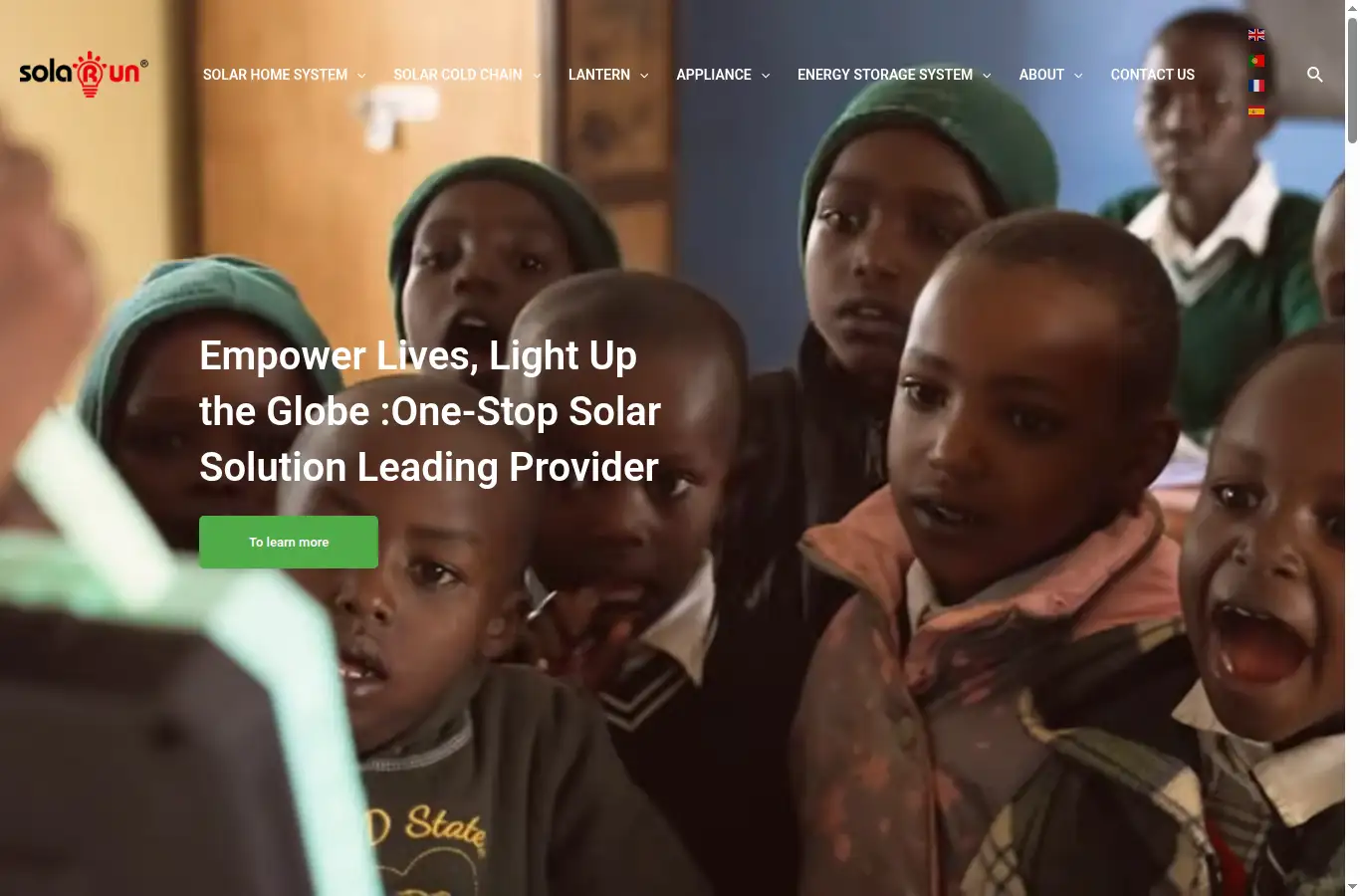 solarunoffgrid.com homepage screenshot