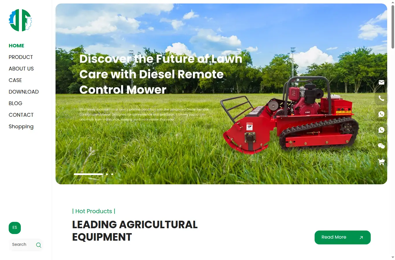 jiafumachinery.com homepage screenshot