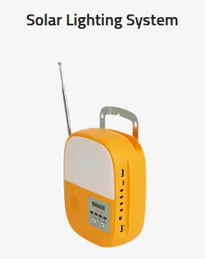 FM MP3 Bluetooth solar lighting system application