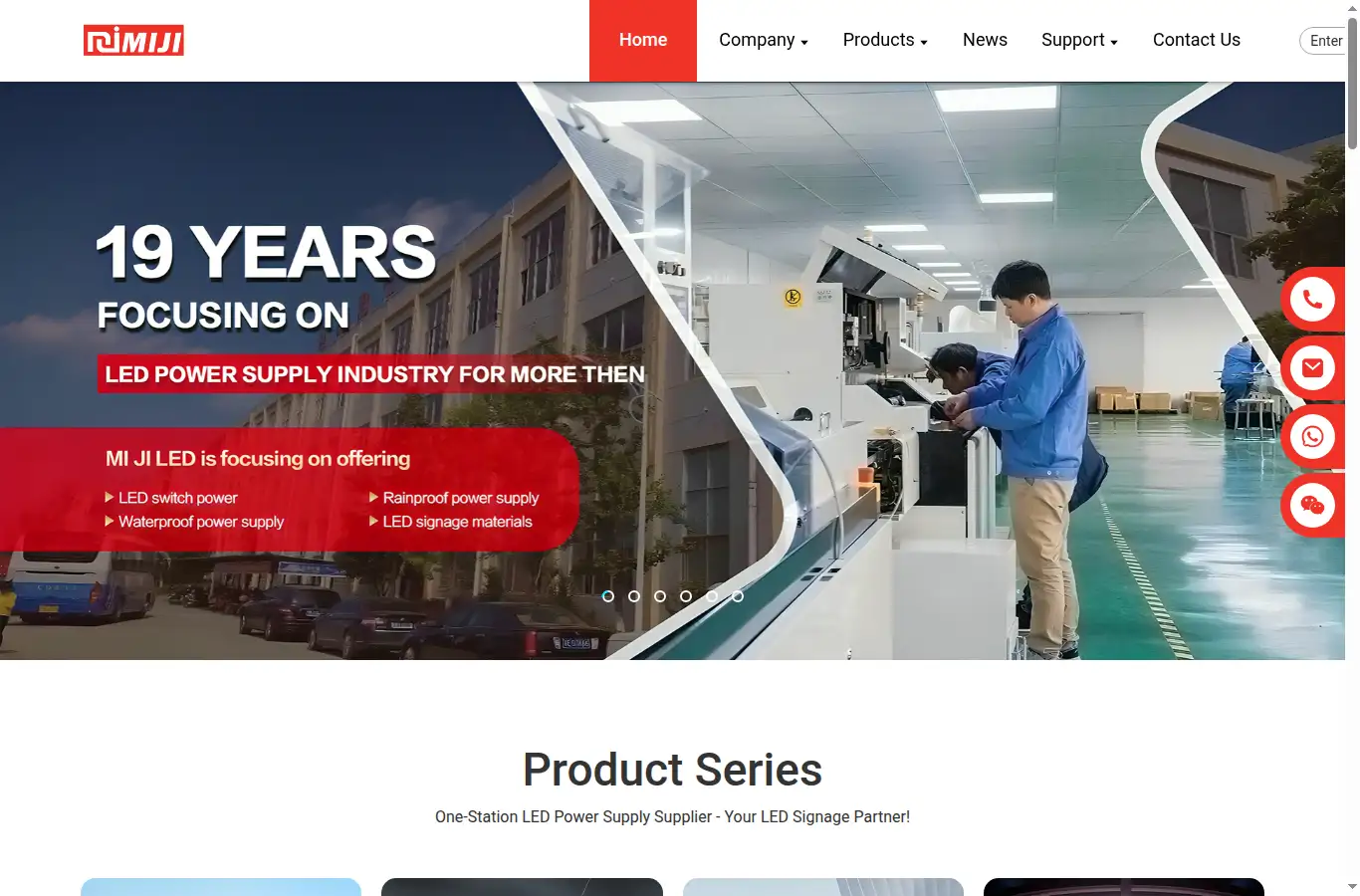 mijiled.com homepage screenshot