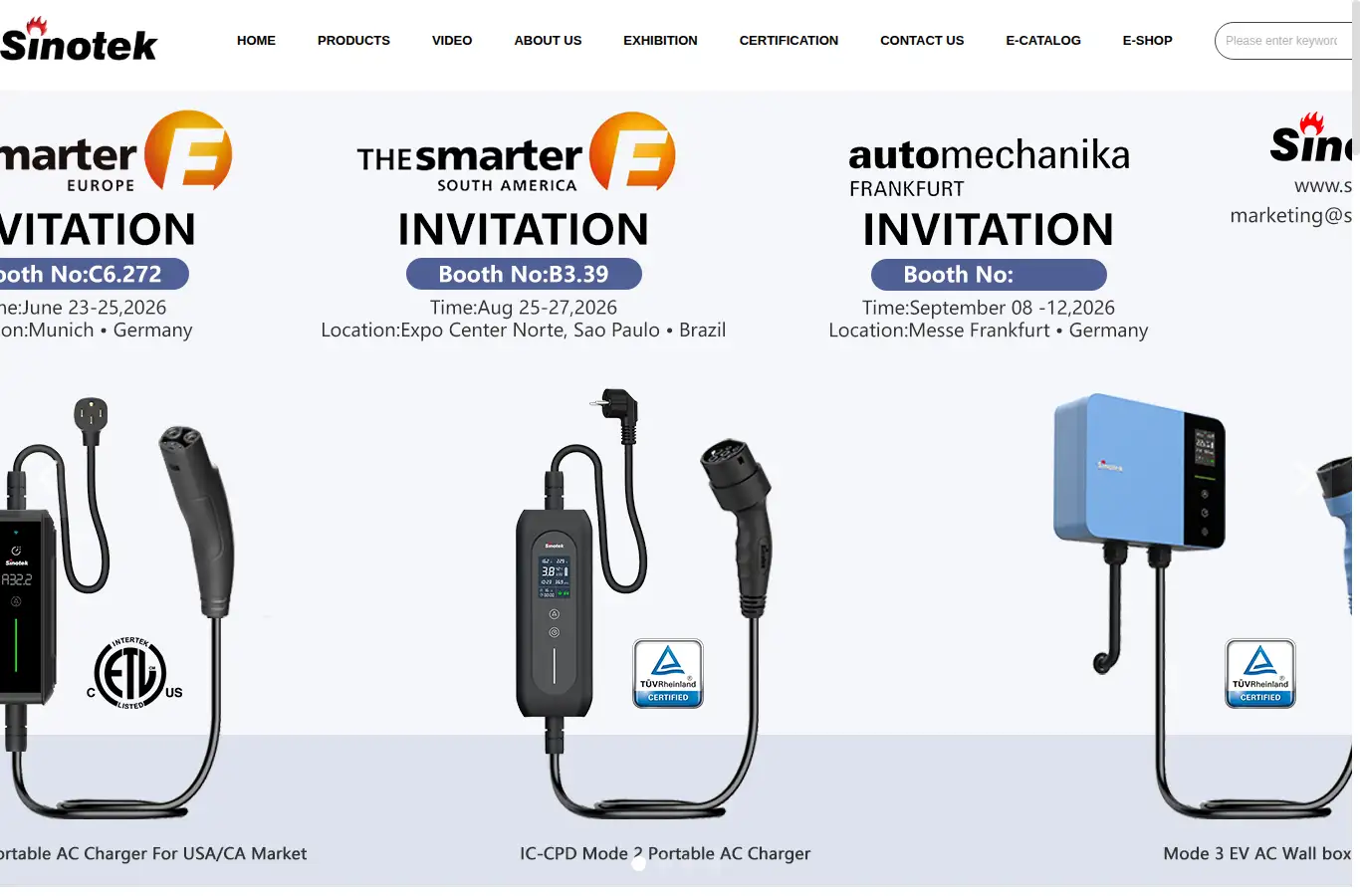 sinotek.net homepage screenshot